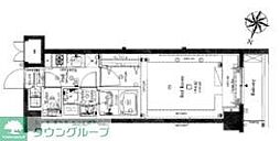 コンシェリア目黒THERESIDENCE 1Kの間取図画像