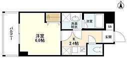DolceVita自由が丘 1Kの間取図画像