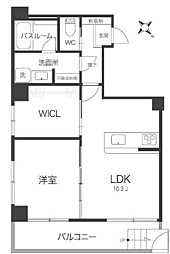 ダイアパレス世田ヶ谷公園 1LDKの間取図画像