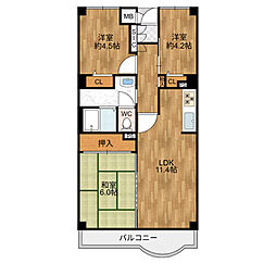 間取図画像 3LDK