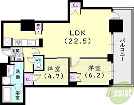 プラウド阪急塚口駅前  ｜ 兵庫県尼崎市南塚口町2丁目（賃貸マンション2LDK・5階・72.85㎡） その2