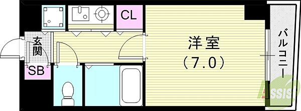 コンフォール甲子園口 ｜兵庫県西宮市二見町(賃貸マンション1K・4階・20.30㎡)の写真 その2