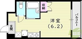 エンデバー武庫之荘  ｜ 兵庫県尼崎市南武庫之荘1丁目5-18（賃貸マンション1R・2階・20.24㎡） その2