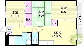 フローリーハイツII  ｜ 兵庫県尼崎市東七松町1丁目1-25（賃貸マンション3LDK・3階・67.00㎡） その2