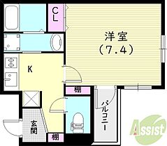 ラ・フォルム西宮北口  ｜ 兵庫県西宮市平木町2-13（賃貸マンション1K・1階・25.38㎡） その2