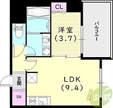 スプランディッド甲子園  ｜ 兵庫県西宮市甲子園浜田町15-32（賃貸マンション1LDK・2階・34.89㎡） その2