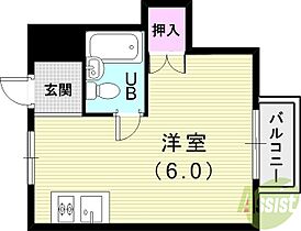 メゾン武庫之荘  ｜ 兵庫県尼崎市武庫之荘1丁目25-8（賃貸マンション1R・4階・17.00㎡） その2