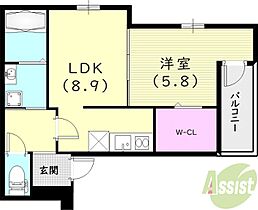 フジパレス長洲公園I番館  ｜ 兵庫県尼崎市杭瀬北新町4丁目（賃貸アパート1LDK・1階・38.56㎡） その2