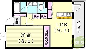 アーバネックス尼崎東難波  ｜ 兵庫県尼崎市東難波町5丁目（賃貸マンション1LDK・2階・45.44㎡） その2