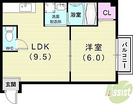 エメラルド立花I  ｜ 兵庫県尼崎市七松町1丁目19-19（賃貸マンション1LDK・2階・30.00㎡） その2