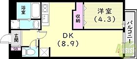 ハイズコート武庫川  ｜ 兵庫県尼崎市大島1丁目22-38（賃貸マンション1LDK・4階・40.74㎡） その2