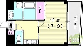 カサ・デローザ  ｜ 兵庫県尼崎市東難波町5丁目11-5（賃貸マンション1K・2階・24.60㎡） その2