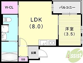 REGIES塚口南II  ｜ 兵庫県尼崎市上坂部3丁目34-14-1（賃貸アパート1LDK・1階・29.09㎡） その2