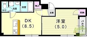 コムディッソテノール武庫之荘  ｜ 兵庫県尼崎市南武庫之荘2丁目24-22（賃貸マンション1DK・4階・35.00㎡） その2