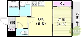 TYハイツ  ｜ 兵庫県尼崎市東難波町5丁目9-22-2（賃貸マンション1DK・2階・30.13㎡） その2