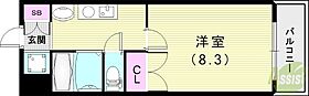 アッサローム尼崎  ｜ 兵庫県尼崎市築地4丁目3-17（賃貸マンション1K・1階・25.27㎡） その2