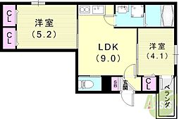ブラン立花 1階