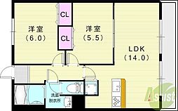 セビーヌ武庫之荘参番館 5階/-