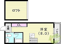 C4 KOSHIEN EAST 4階/-