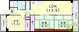 スエルテ松田 3LDKの間取図画像