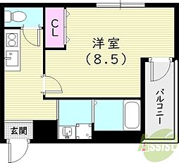フジパレス立花EAST 3階/-