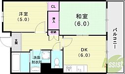 ピアントレ 2DKの間取図画像