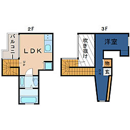 K-FLATS 1LDKの間取図画像