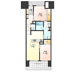 アルファステイツ東宿郷2 2LDKの間取図画像