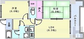 ヴァンクール住吉 302 ｜ 大阪府大阪市住吉区苅田7丁目（賃貸マンション2LDK・3階・50.96㎡） その2