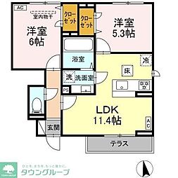 間取図画像 2LDK