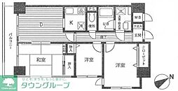 ダイアパレス鶴見中央 2SDKの間取図画像