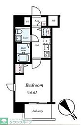 レグラス新横浜駅前 1Kの間取図画像