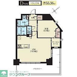 Splendide新横浜 1SLDKの間取図画像