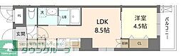 GRAND-MERE横浜大口 1LDKの間取図画像