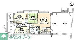 サンクタス菊名 3LDKの間取図画像