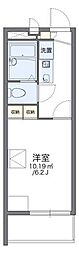 レオパレスリバーサイド・M 1Kの間取図画像
