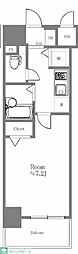 スパージオ横浜反町 1Kの間取図画像