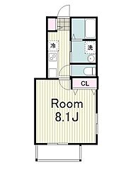 アネシス新横浜 1Kの間取図画像