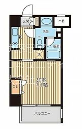 レジディア新横浜 1Kの間取図画像
