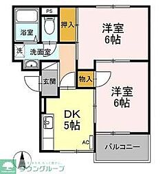 STコート 2Kの間取図画像