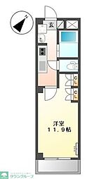 BROOKSTONE横濱 1Kの間取図画像
