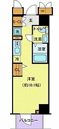 AZEST横濱大通り公園 ワンルームの間取図画像