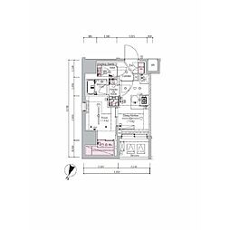 SYFORME SHINKOYASU 1DKの間取図画像
