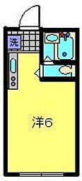 マーサ・藤棚 ワンルームの間取図画像
