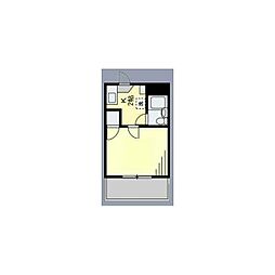 GlobalHeightsAkamon 1Kの間取図画像