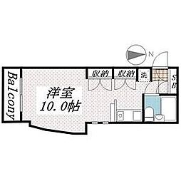 ベルトピア日吉 ワンルームの間取図画像