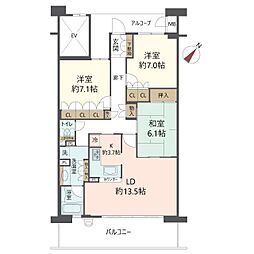 間取図画像 3LDK