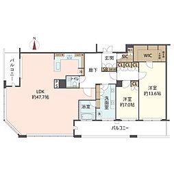 間取図画像 2LDK