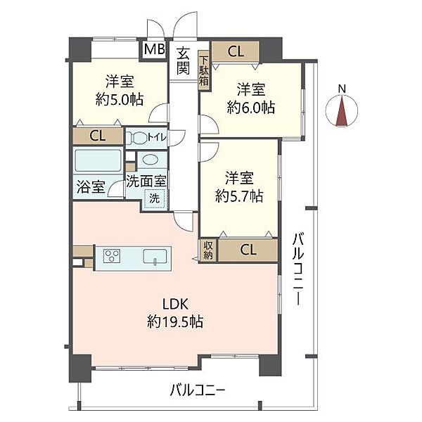 間取りを拡大表示