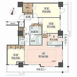 間取図画像 3LDK